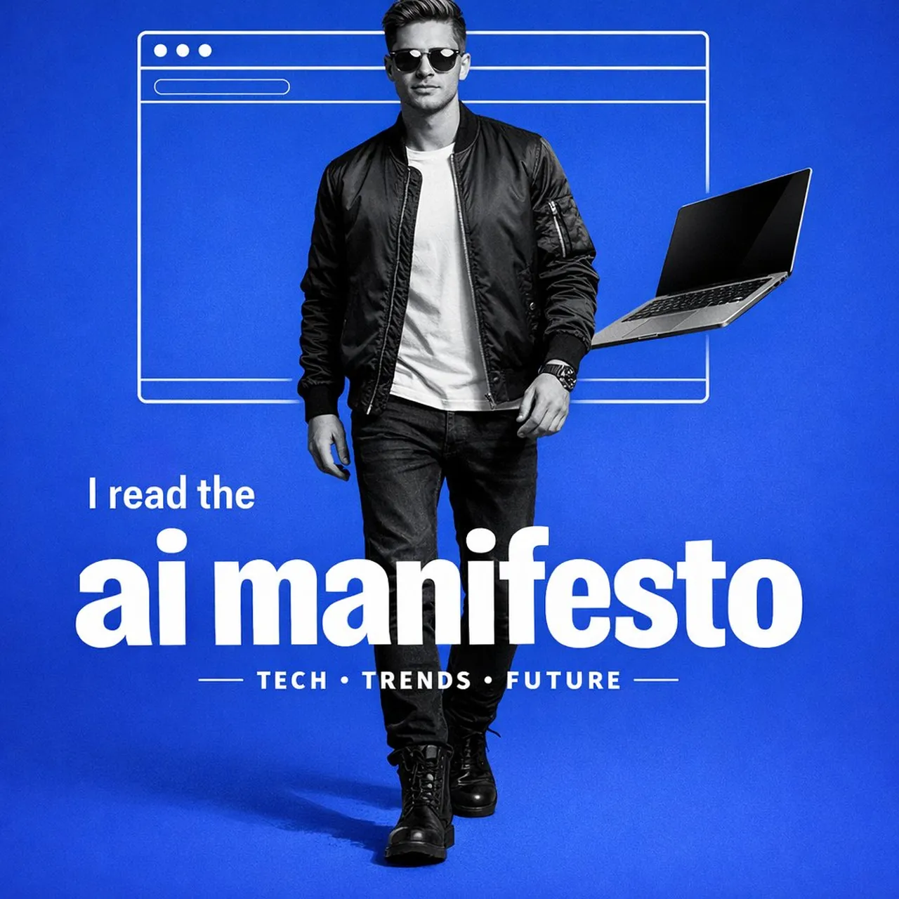 Modern Tech-Influencer Poster Design
