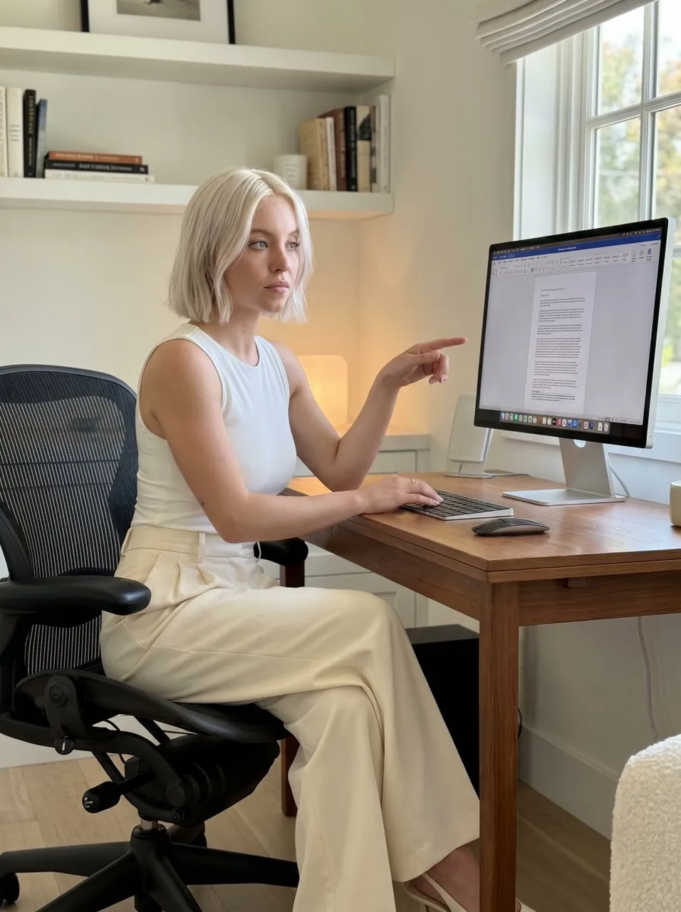 Minimalist Home Office Portrait