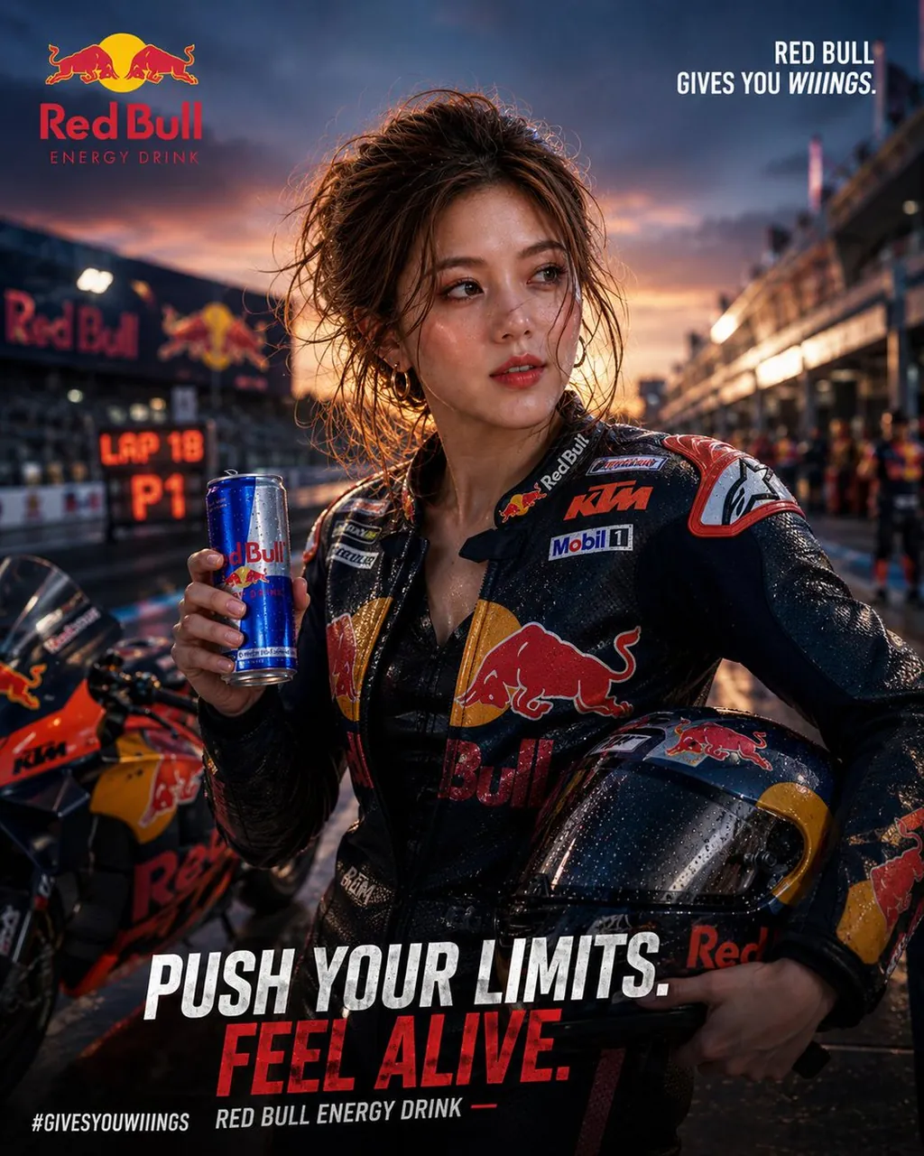 Red Bull MotoGP Racing Commercial Portrait