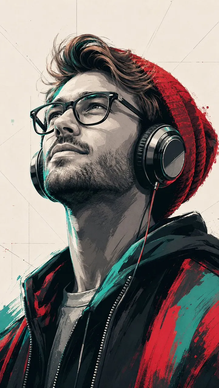 Stylized Pop Art Vector Portrait