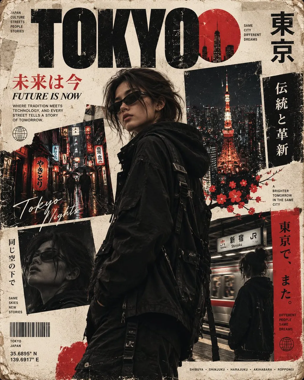 Create a vertical 4:5 ultra-realistic editorial travel fashion