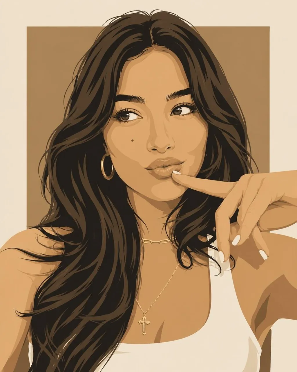 Crea un'illustrazione editoriale in stile dittico coesa con