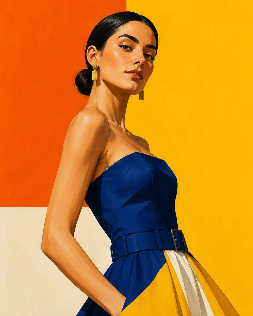 When fashion becomes modern art. Every step is a statement.