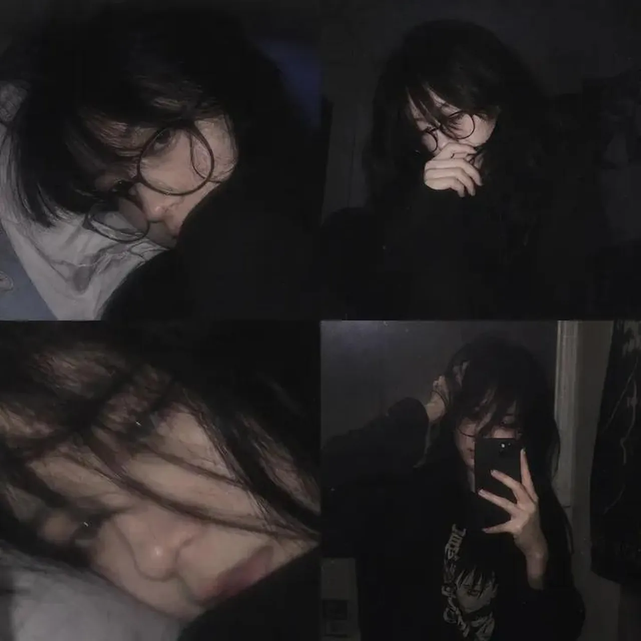 Dark Grunge Emo Girl Collage