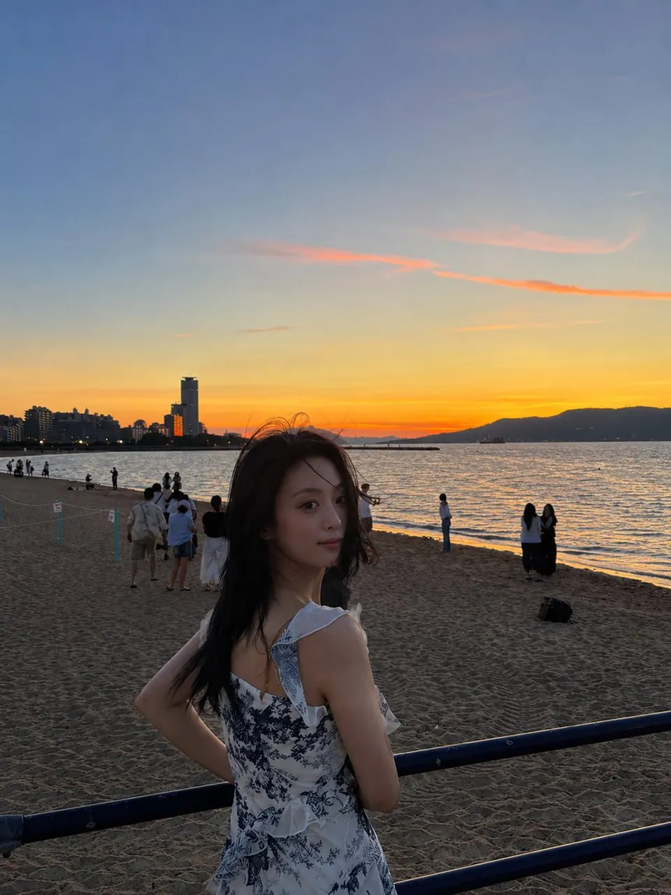 Ultra-realistic cinematic travel photograph of a young East Asian