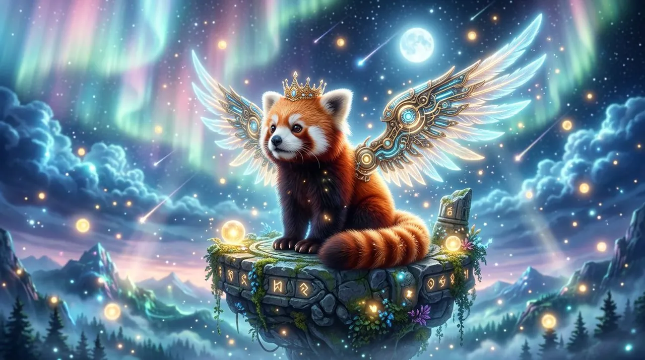 Majestic Cybernetic Red Panda