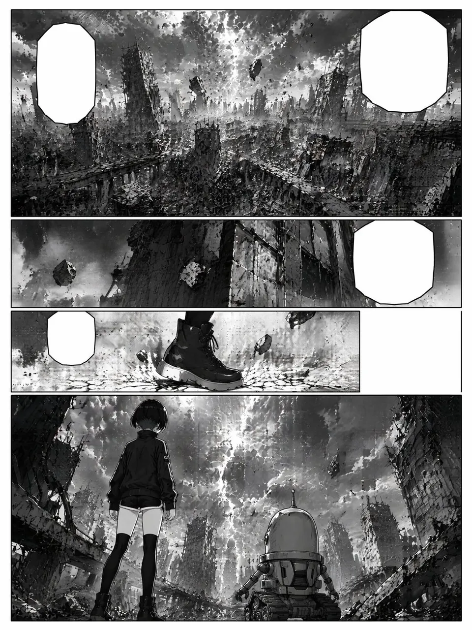 Ruined Sci-Fi Manga Page