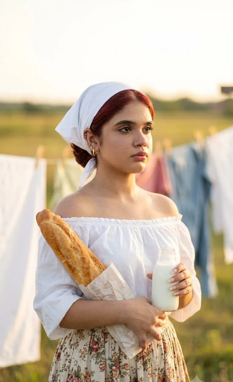 Nothing beats the simple pleasure of fresh bread and milk.