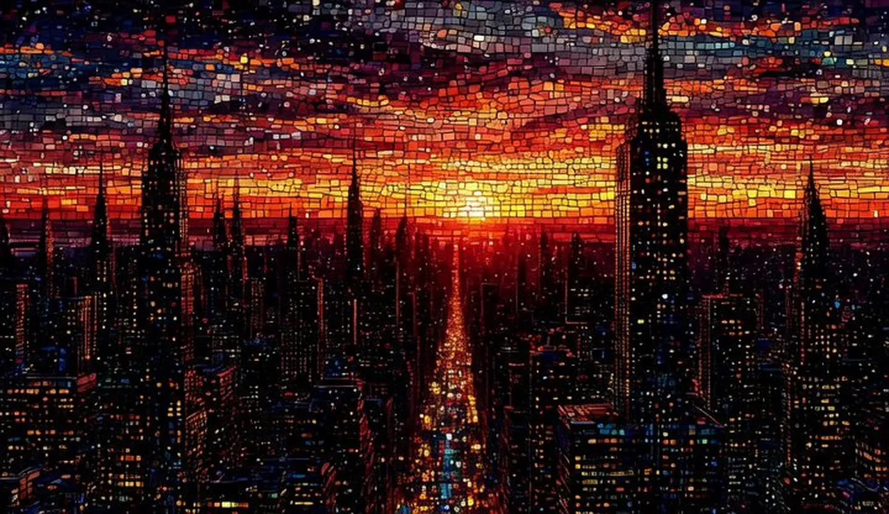 Dawn Cityscape at Sunrise
