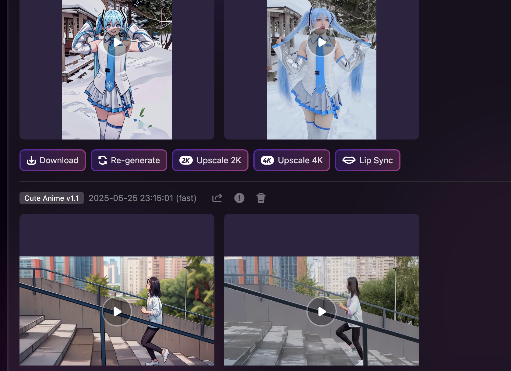 Fast and accurate anime generation