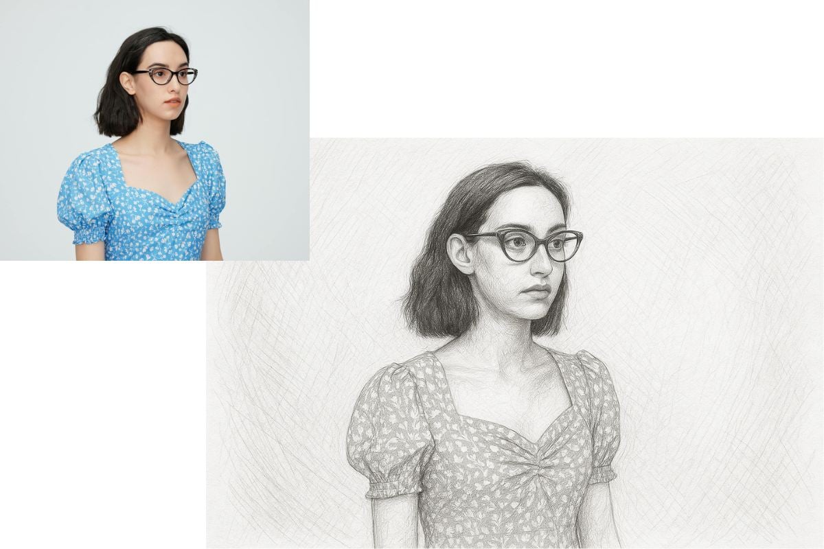 AI hand-drawn style photo filter