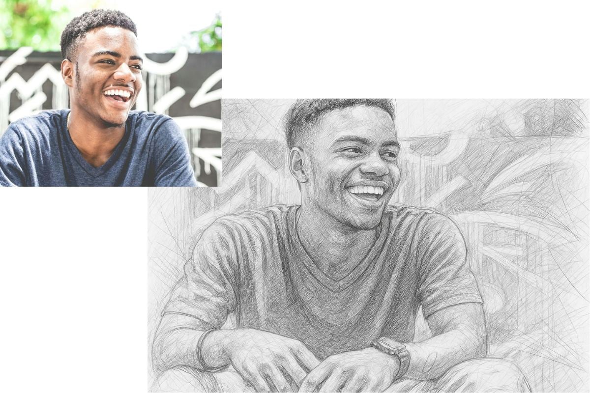 AI selfie to sketch converter
