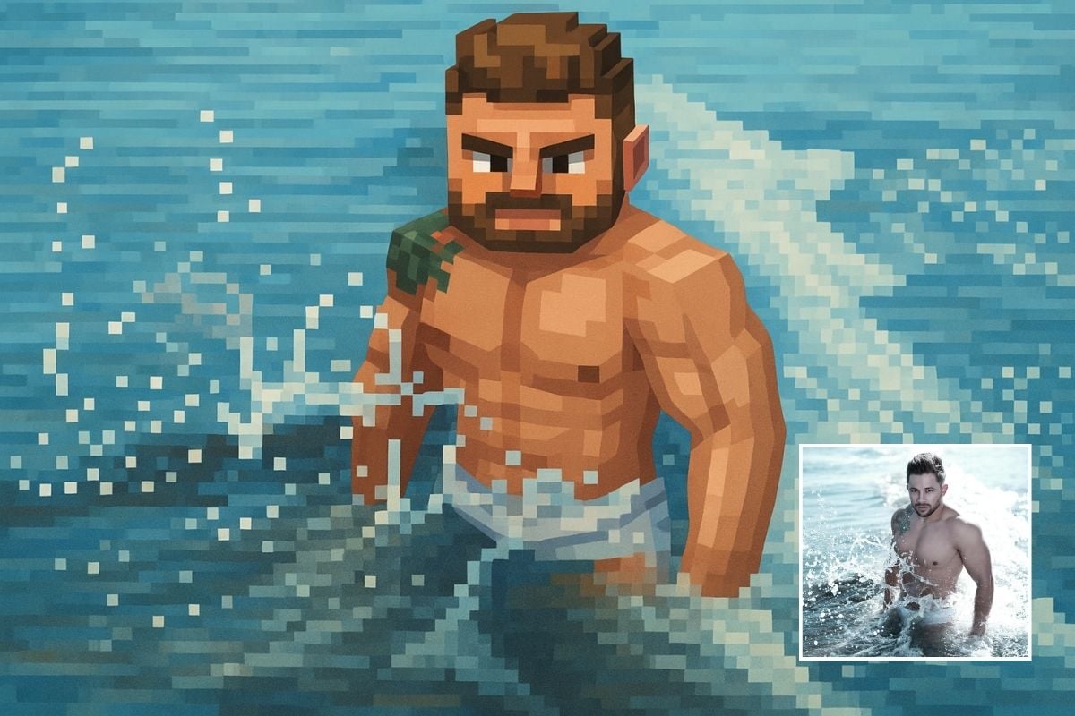 一键生成Minecraft风格图片操作界面