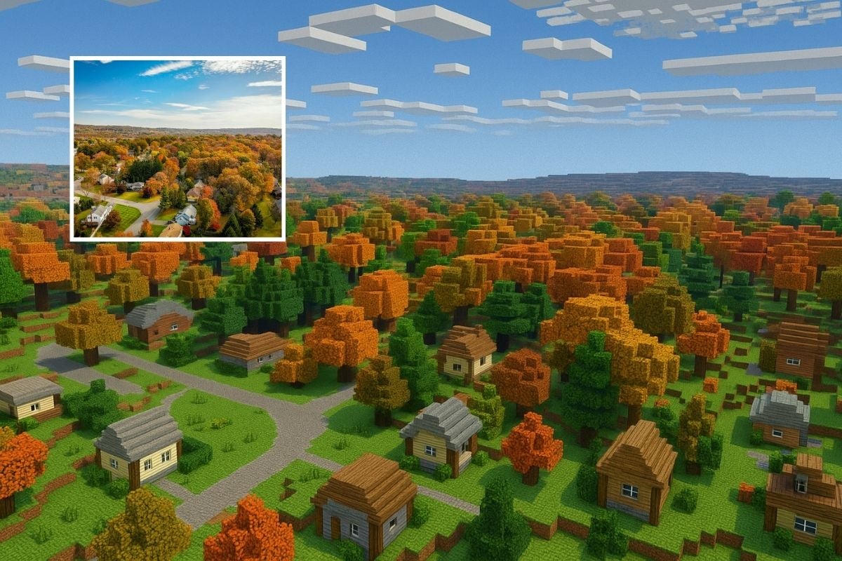 照片转换成Minecraft像素艺术示例