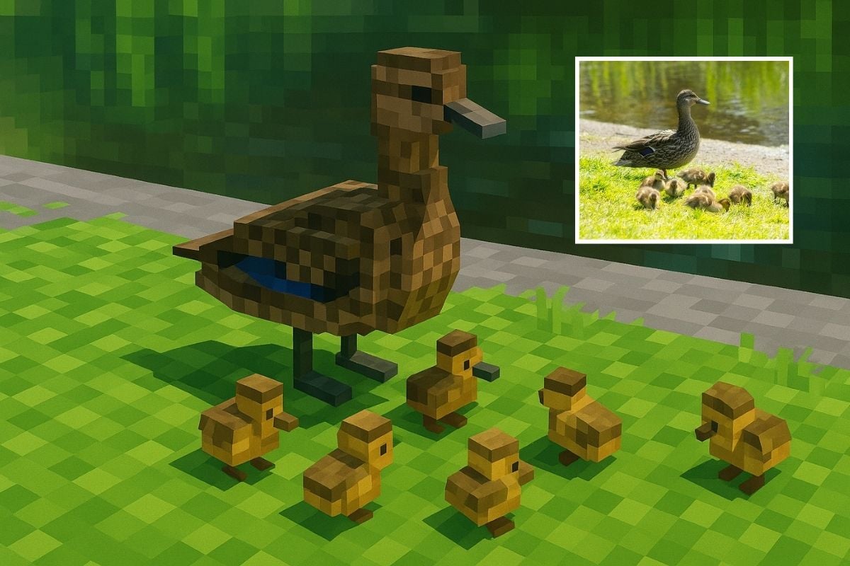 宠物和建筑转换成Minecraft方块风格