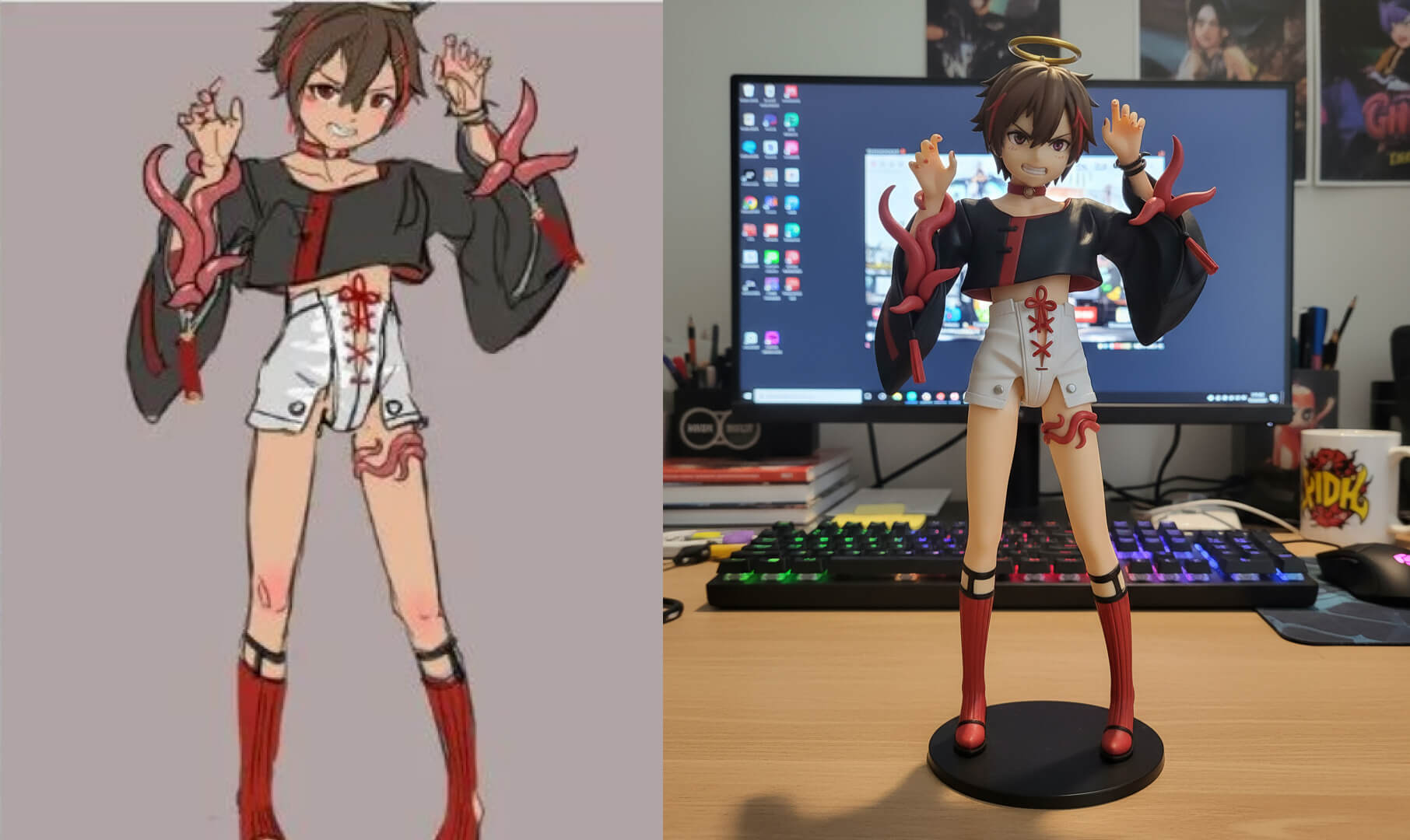 Character figure modeling example