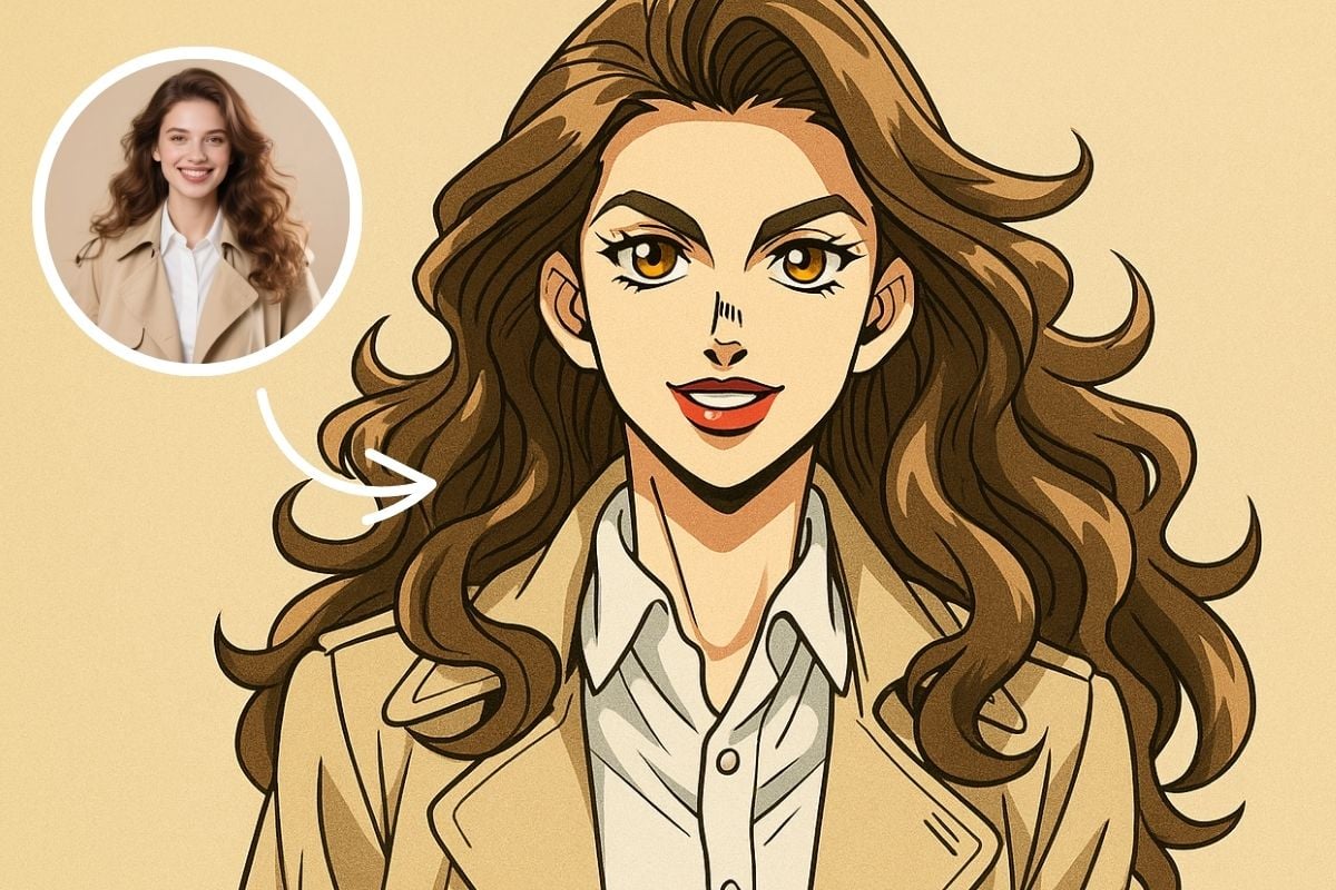 Photo transformed with a JoJo AI filter