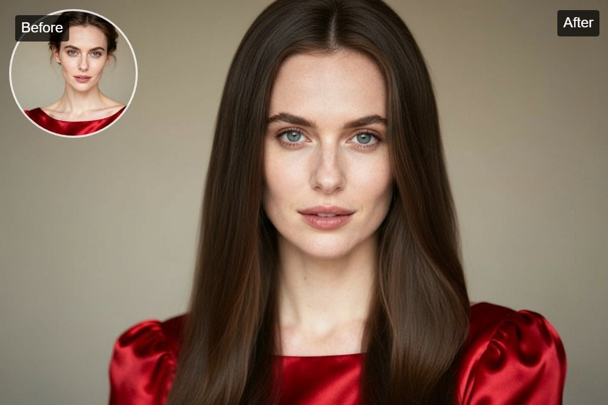 realistic long hair generated for everyone