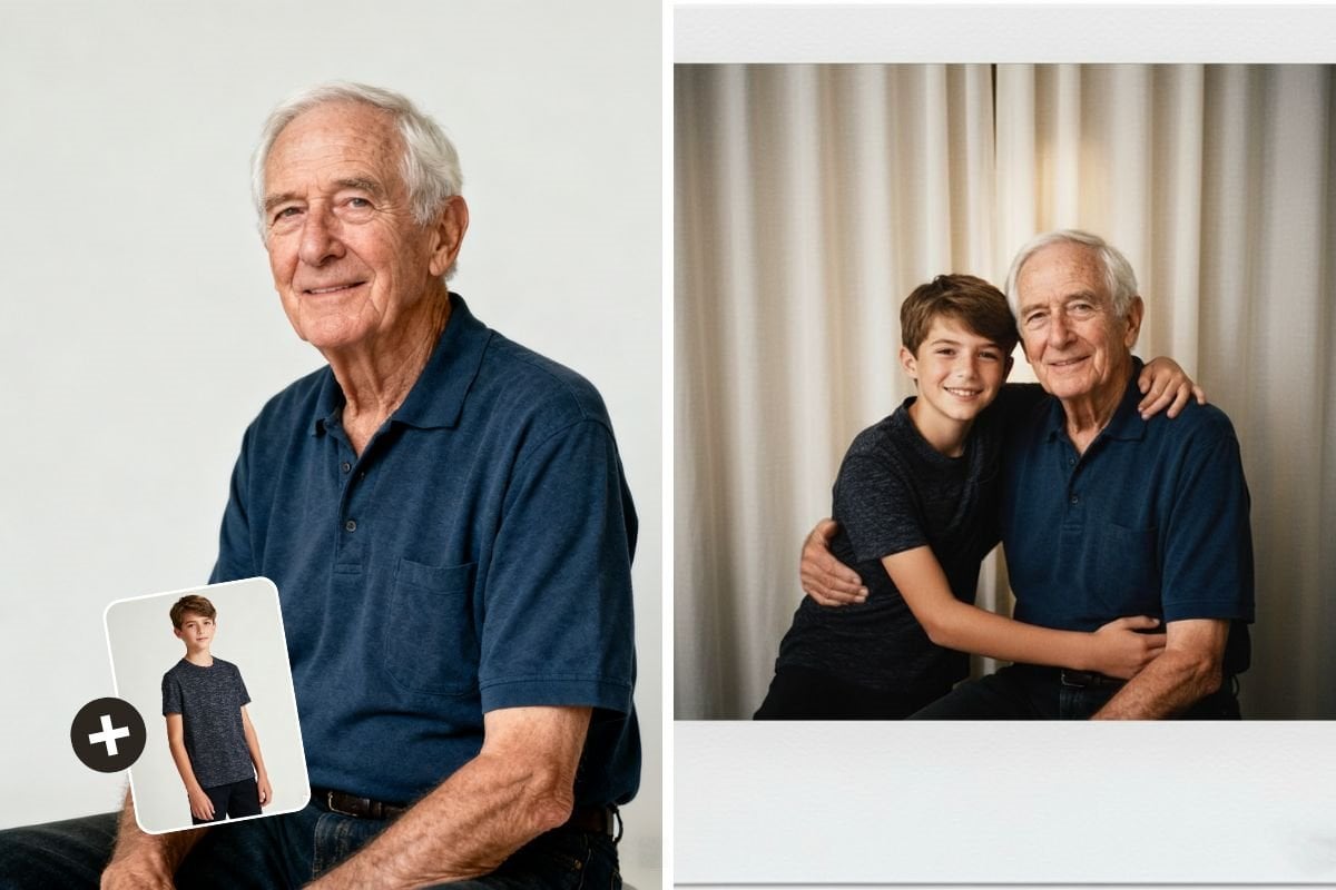 A high-resolution printed Polaroid photo.