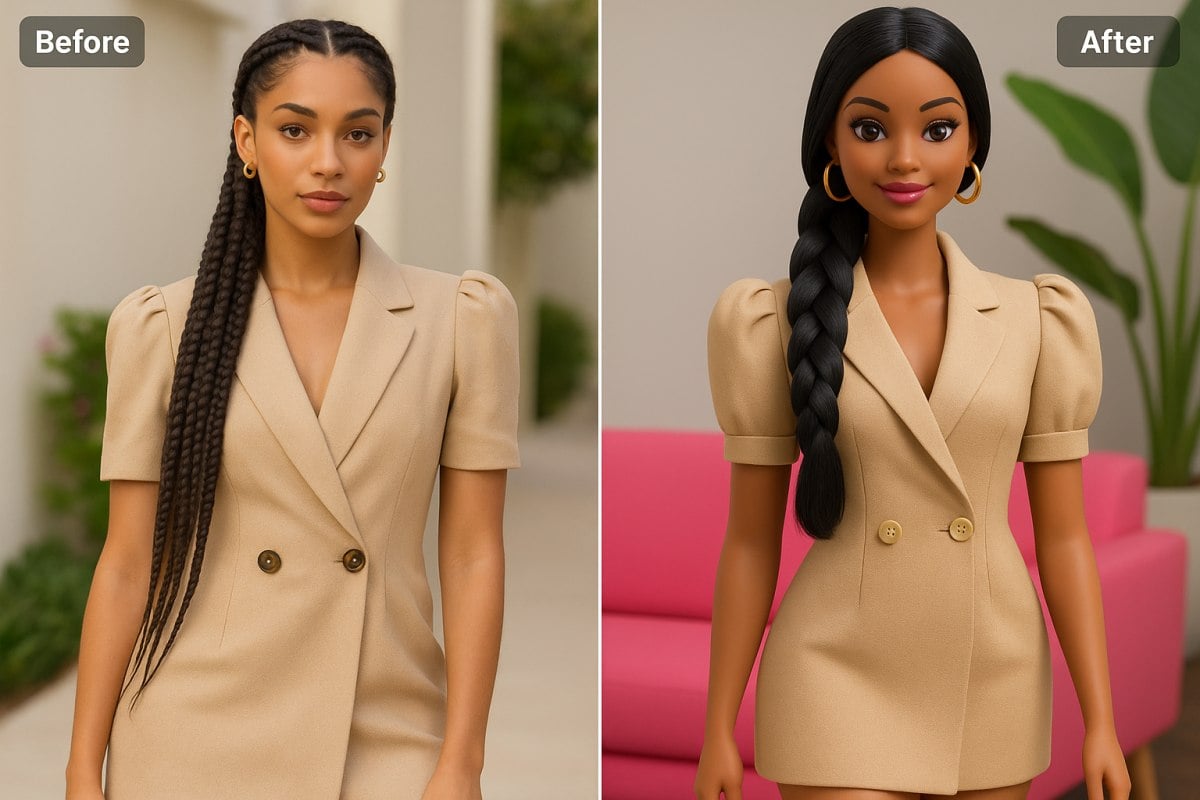 AI Barbie Doll Transformation