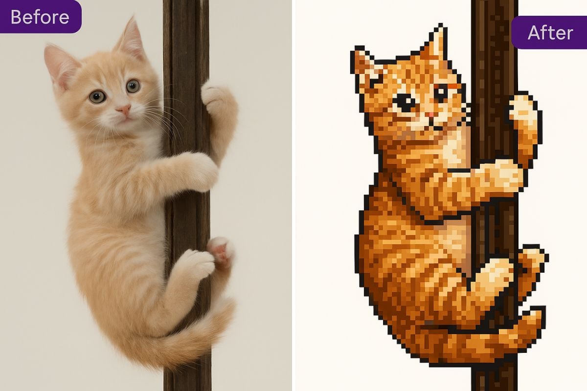 Conversor de foto a Pixel Art con IA