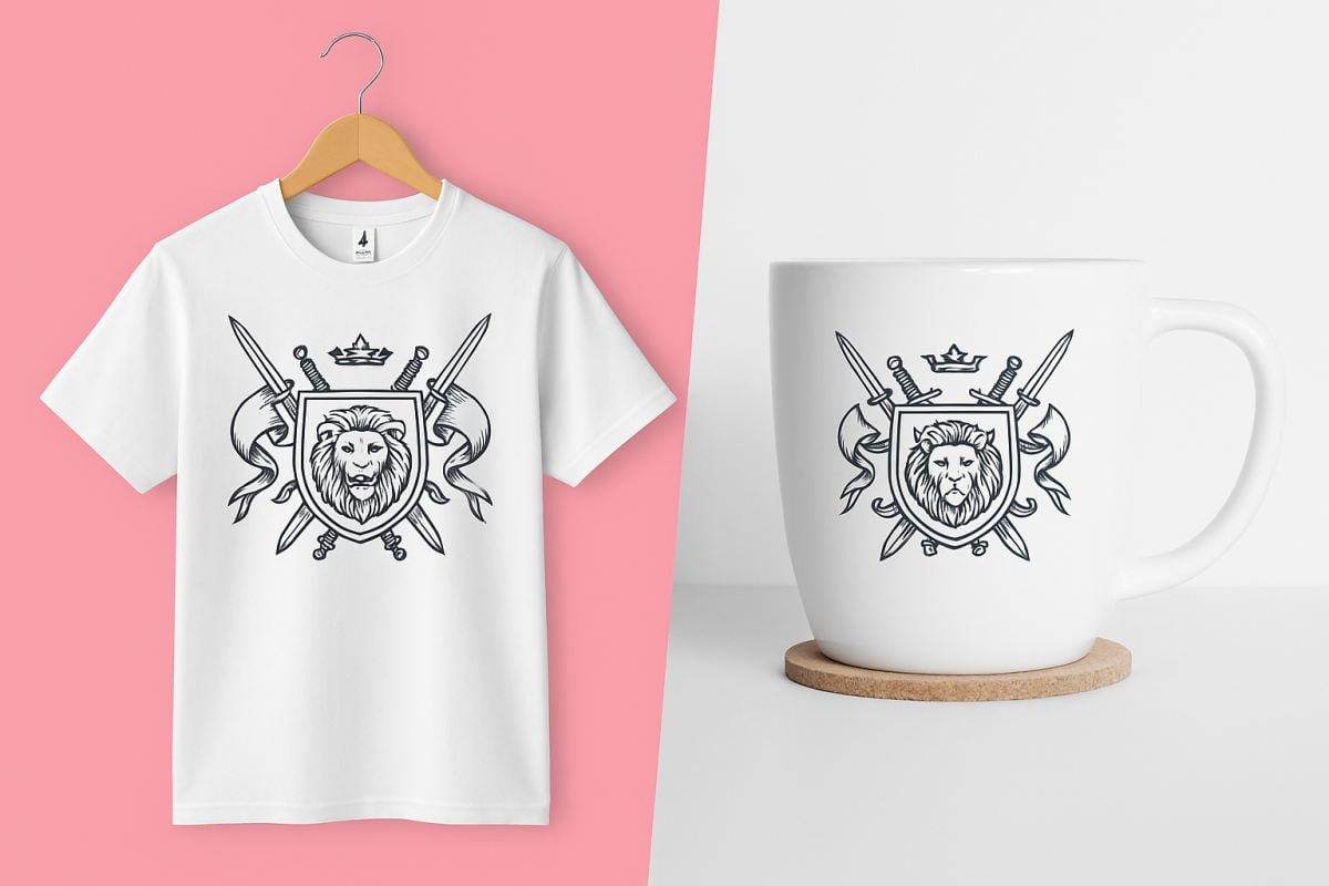 Blason personnalisé pour produits dérivés