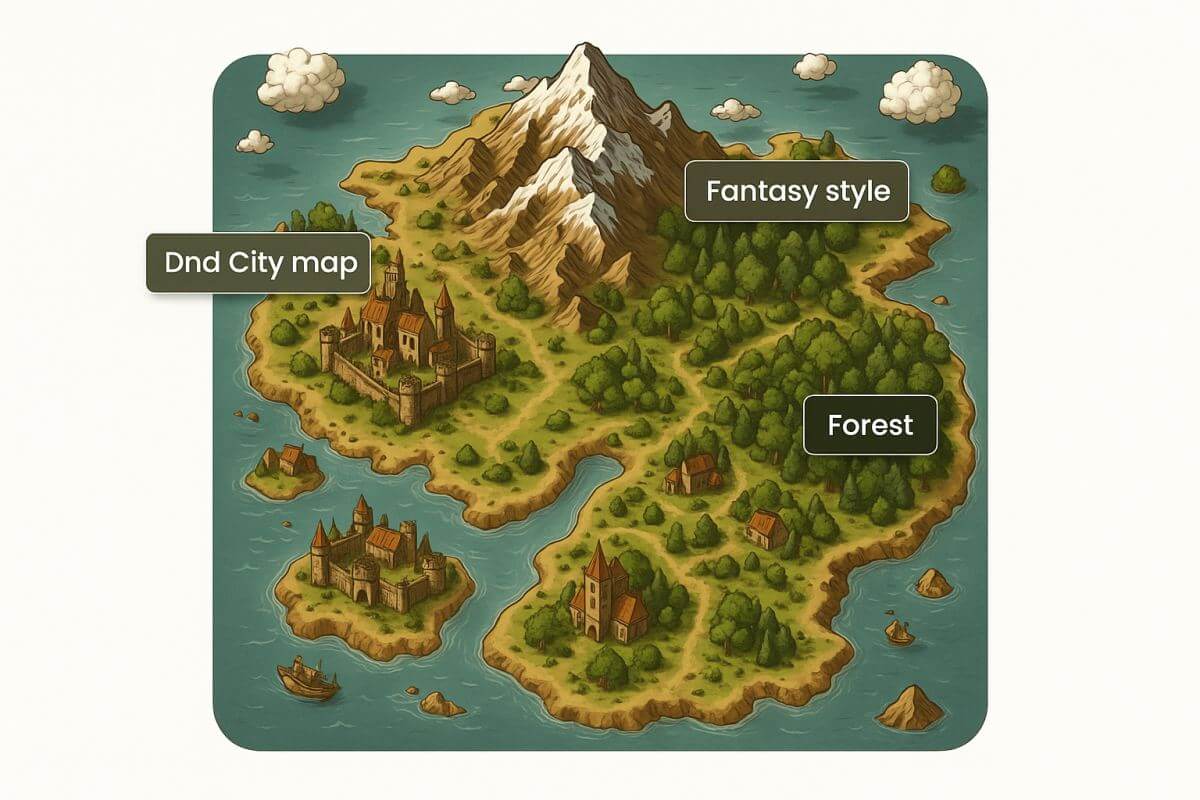 forests, rivers, and hidden treasure rooms dnd maps