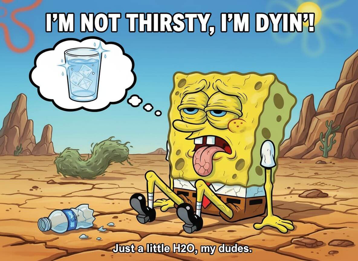 Add funny captions to SpongeBob meme images easily