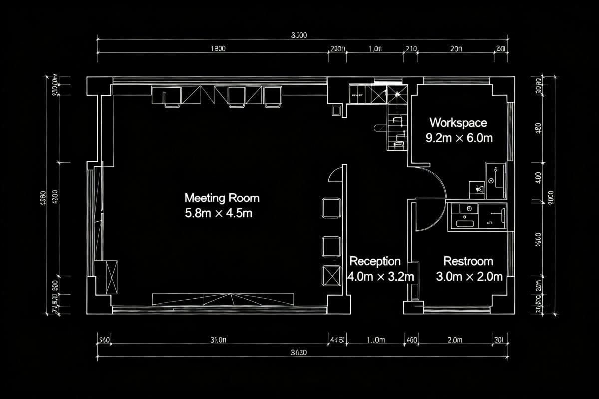 AI generated floor plans of a modern home