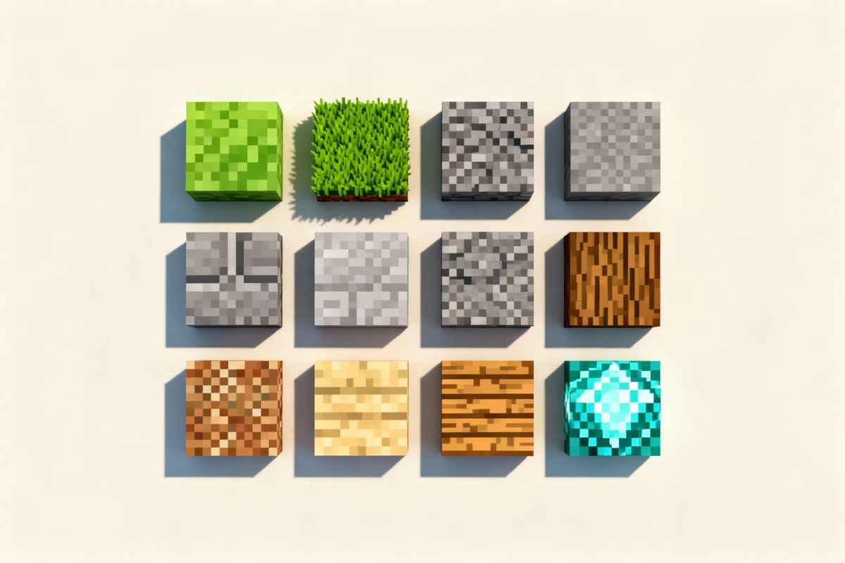 Generador de texturas de Minecraft con IA para bloques y mundos de pixel art personalizados