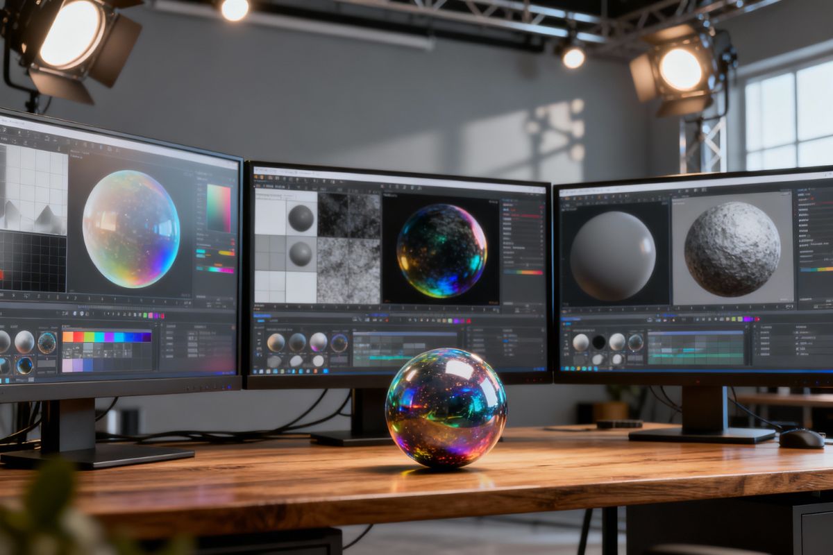 Texturas PBR realistas generadas con IA para modelado 3D