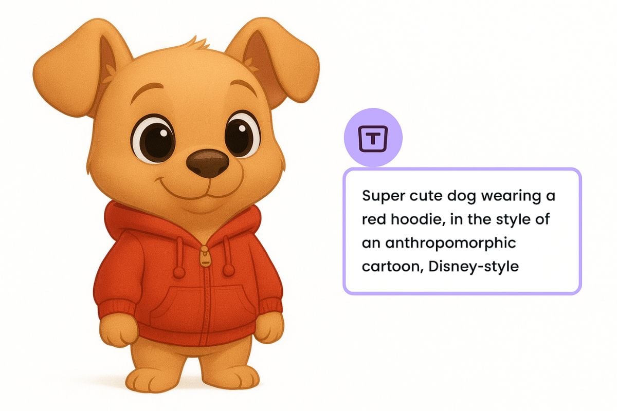 Mascot design created from a text prompt.