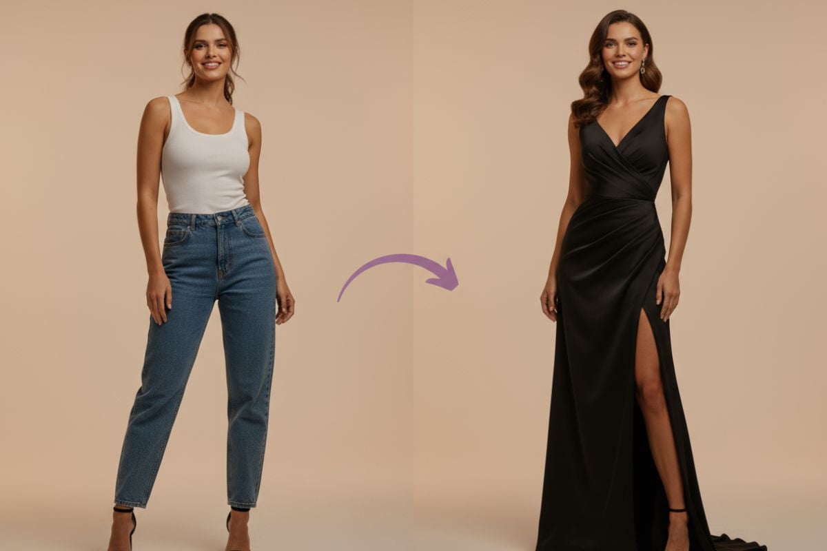 Realistic AI Clothes Changing Result