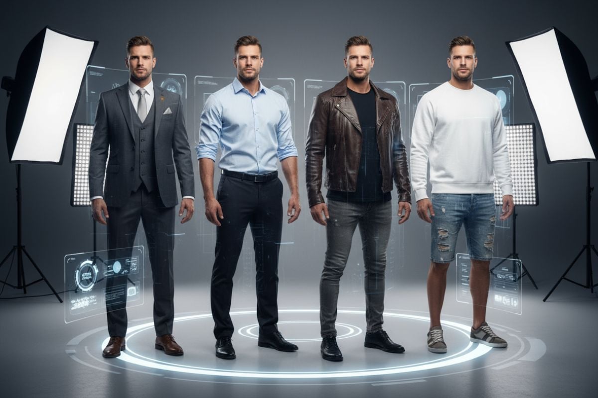 Men's AI Clothes Changer Virtual Try-On