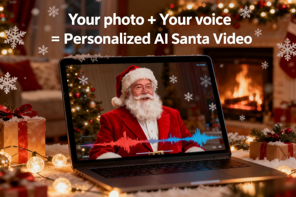 Create AI Santa Video with Photo and Voice
