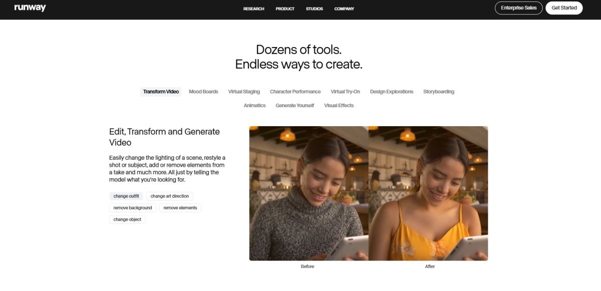 Runway for Pixverse AI Alternative