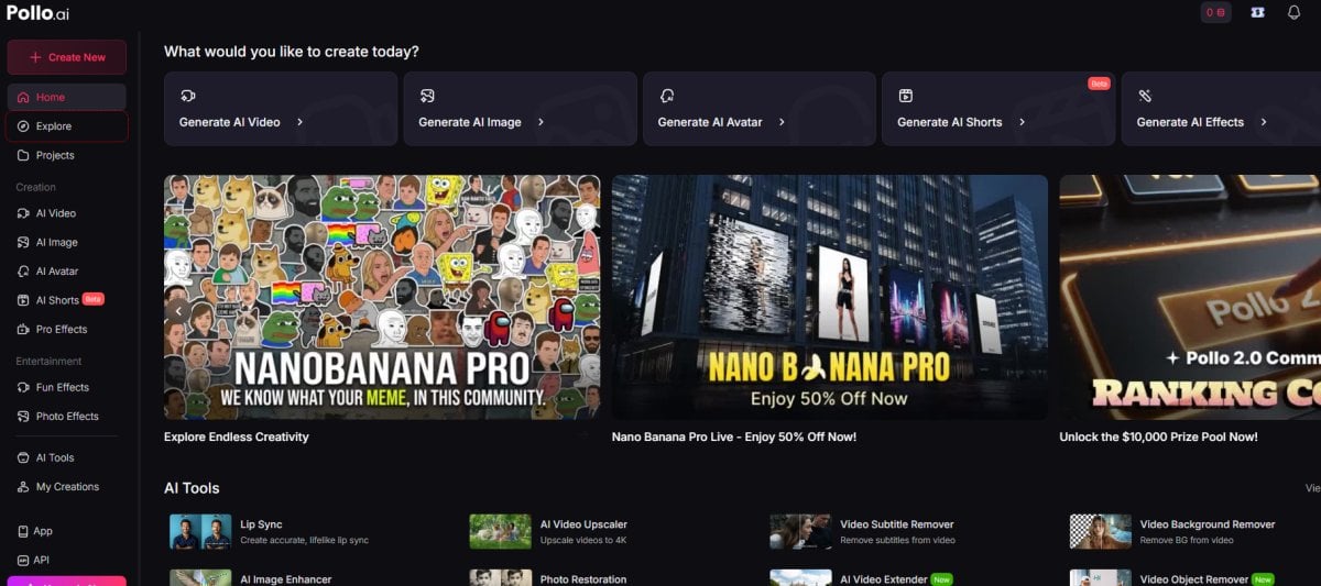pollo AI video generator