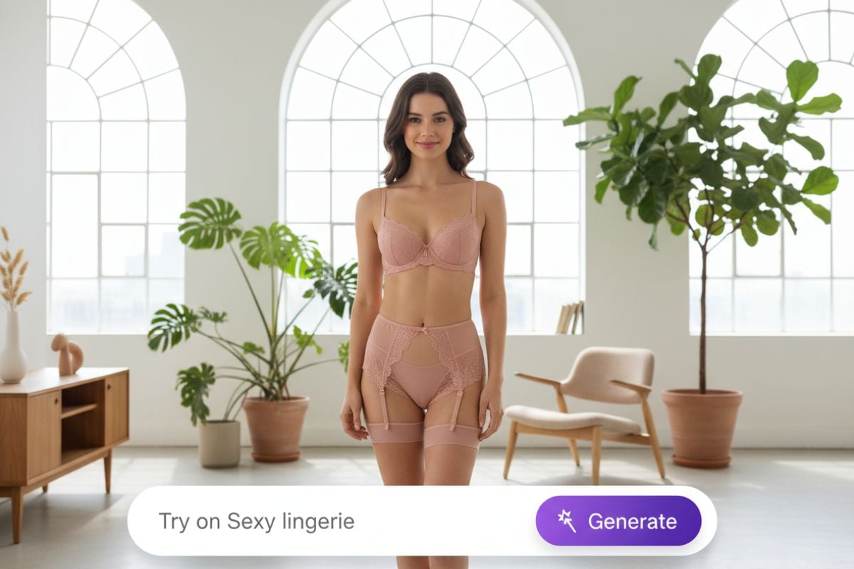 AI lingerie generator with text-based custom designs