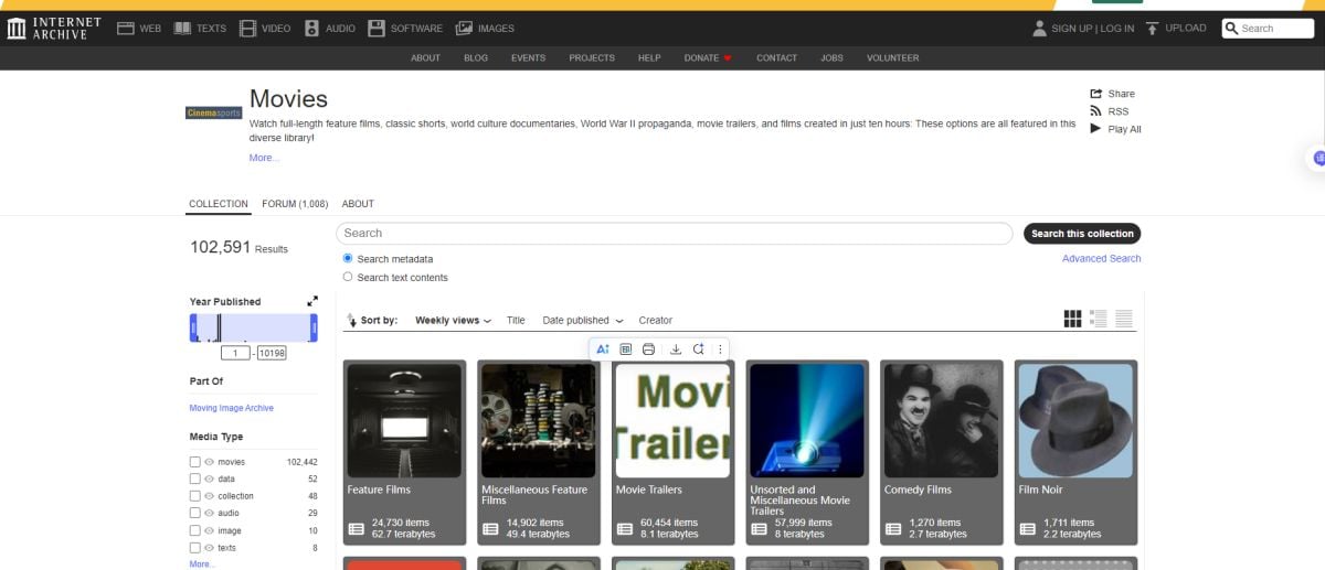 Internet Archive Movies