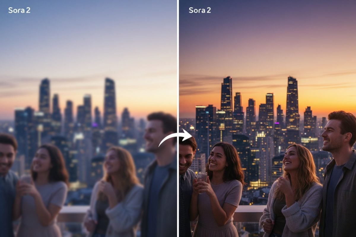 強化 Sora 2 影片的色彩、對比與運動