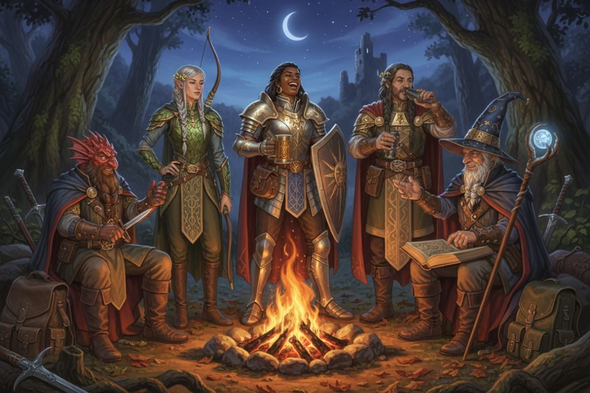 DND character creator artwork from stats and backstory