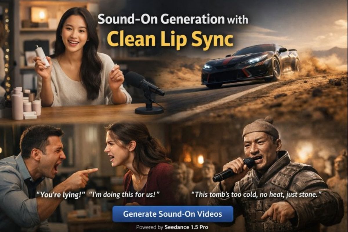 Seedance 1.5 Pro音视频同步展示