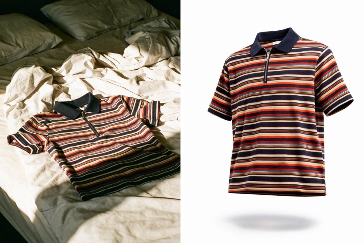 Before-and-after product image edits showing cleaner reflections, corrected color, and sharper texture.