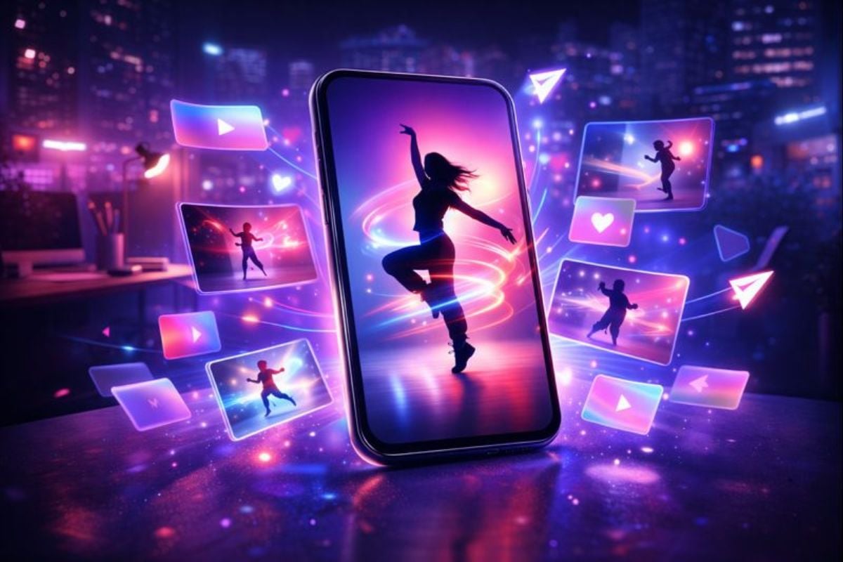 TikTokダンステンプレートのプレビュー