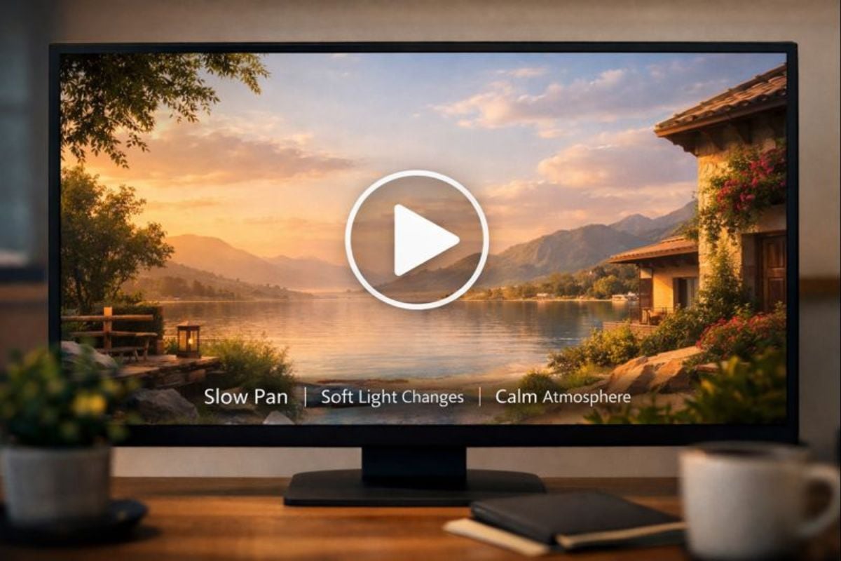 animated landscaping background video