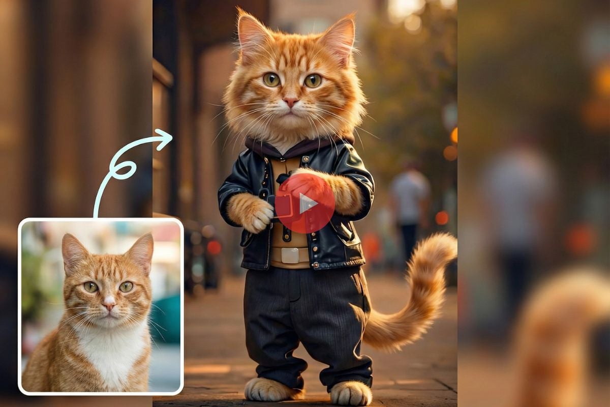 clipe de dança de pet com movimento limpo e ritmo em loop