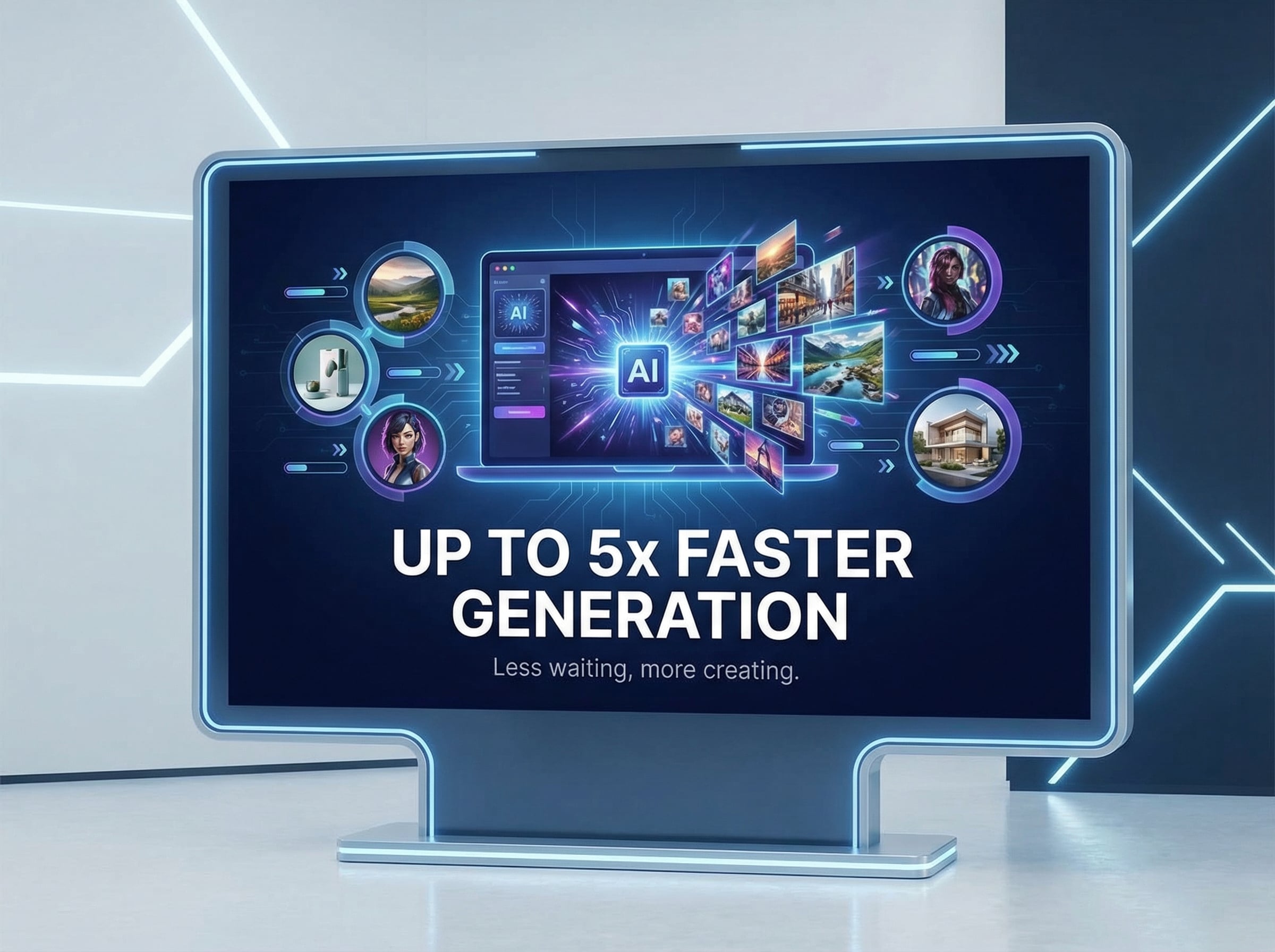 Geração Até 5x Mais Rápida