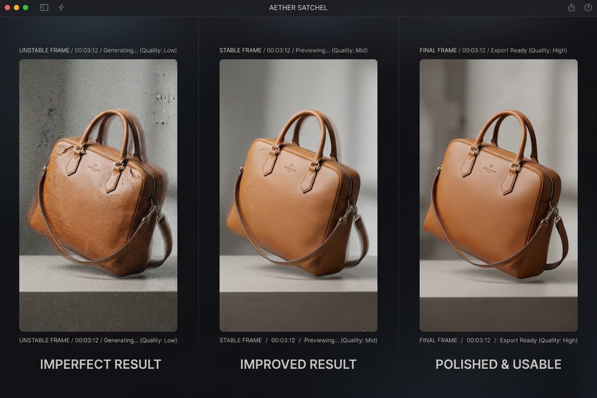 Geração de vídeo passo a passo