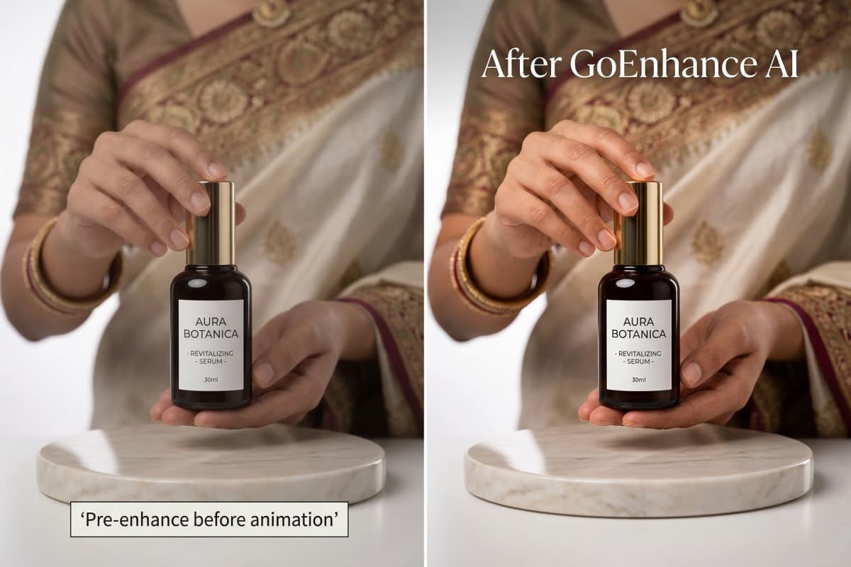 Exemplo de imagem para vídeo do InVideo AI