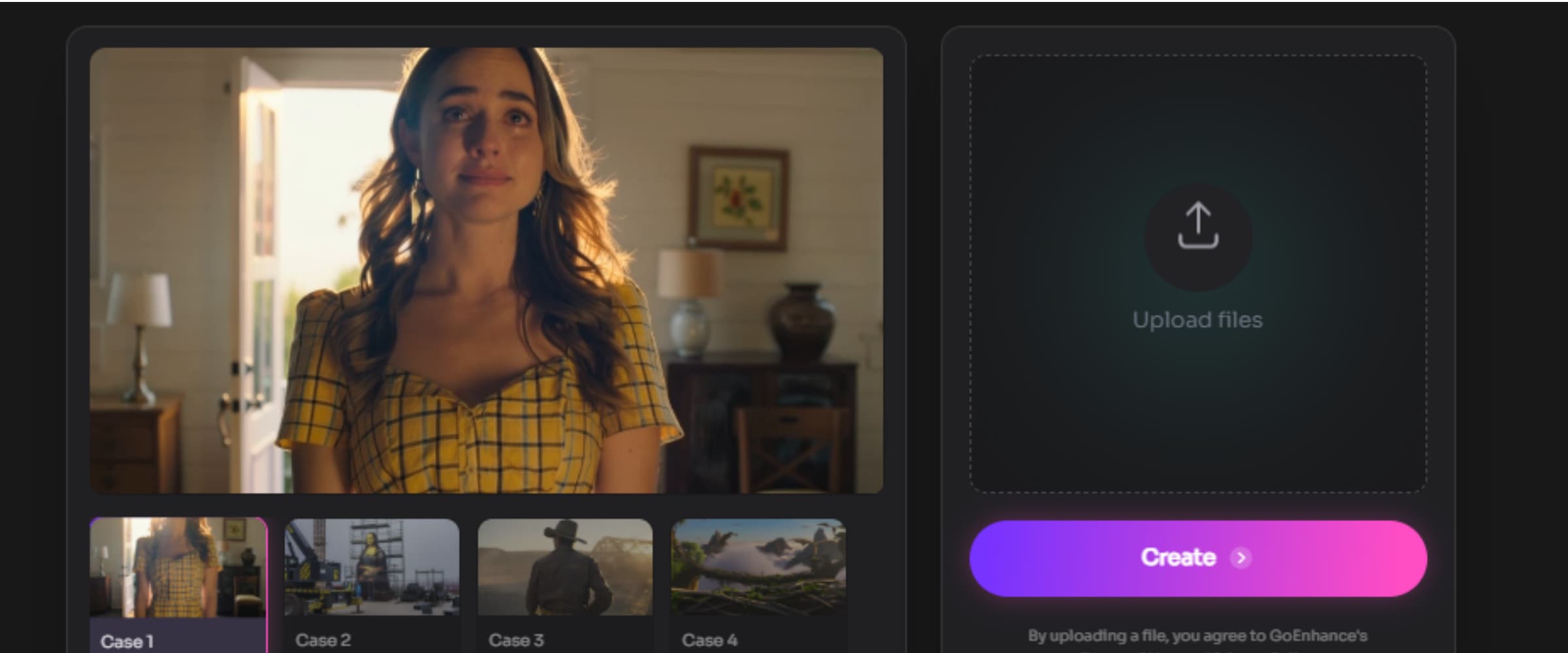 GoEnhance imagen a video